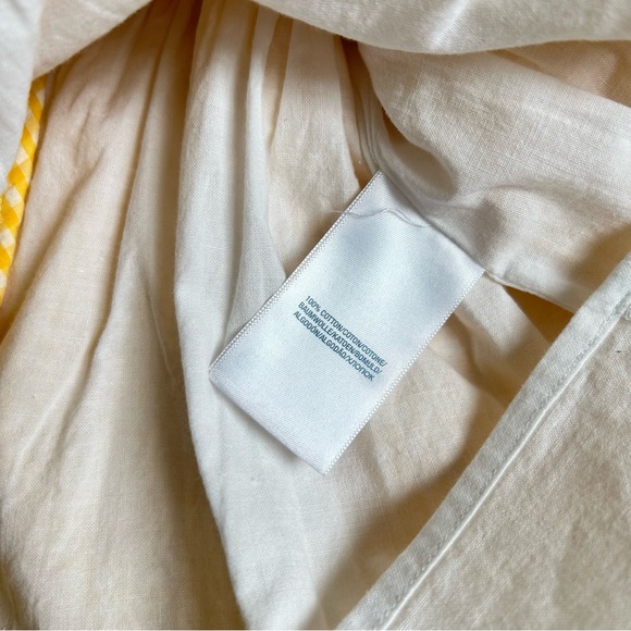 Ralph Lauren Yellow and White Gingham Seersucker Dress and Bloomer, Size 12M - Picture 12 of 12